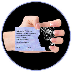 Trend Hair Makeup Appointment Business Cards