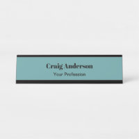 Trend Professional Plain Modern Elegant Cadet Blue