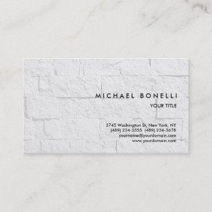 Trend Simple Wall Brick Professional Business Card