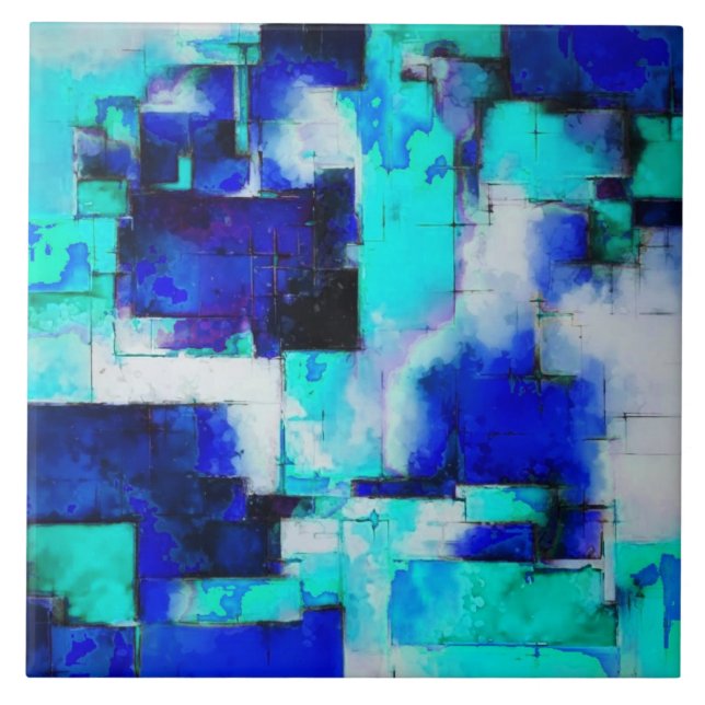 Trending Abstract Painting Art M2 Ceramic Tile (Front)