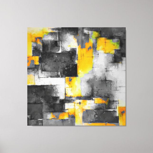 Trending Abstract Painting Art M3 Canvas Print (Front)