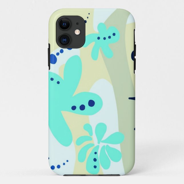 Trending abstract Pattern light colour floral blob Case-Mate iPhone Case (Back)
