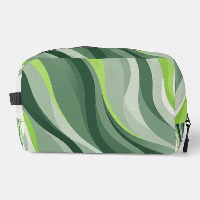 Trending Abstract Wave Toiletry Bag (Front)