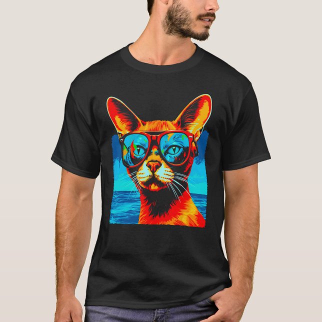 Trending Abyssinian Cat T-Shirt (Front)
