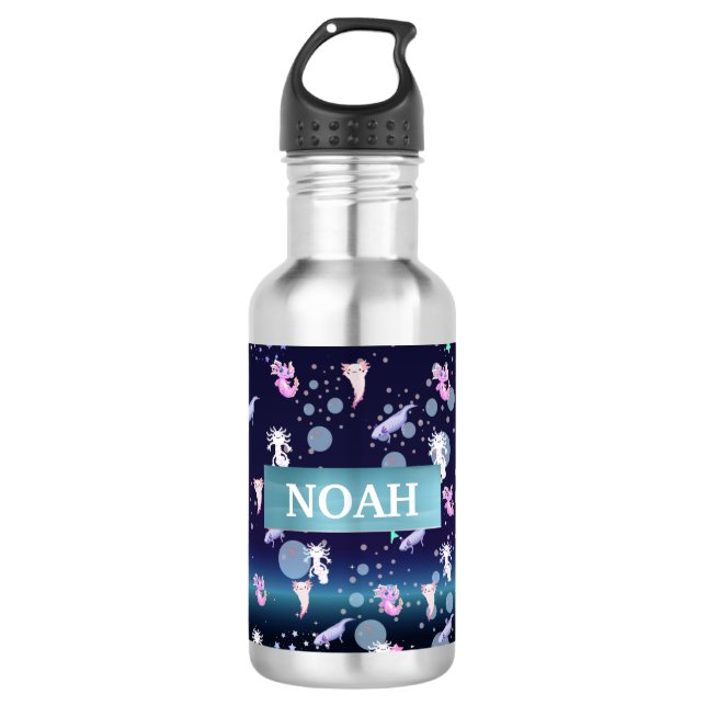 Trending Axolotl Water Bottle (Front)