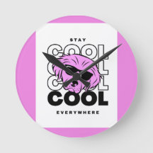  TRENDING BEAUTIFUL PINK DOG WALL CLOCK 