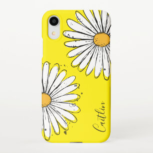 Trending Daisy Yellow inky art  iPhone Case