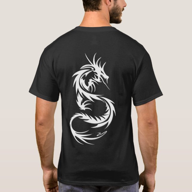 Trending Dragon Tattoo Style T-Shirt (Back)