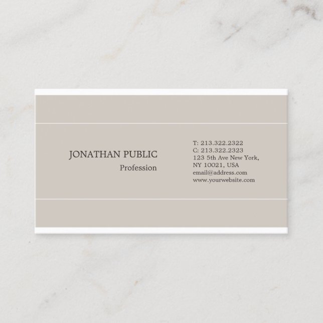 Trending Elegant Colour Professional Modern Graphi Business Card (Front)