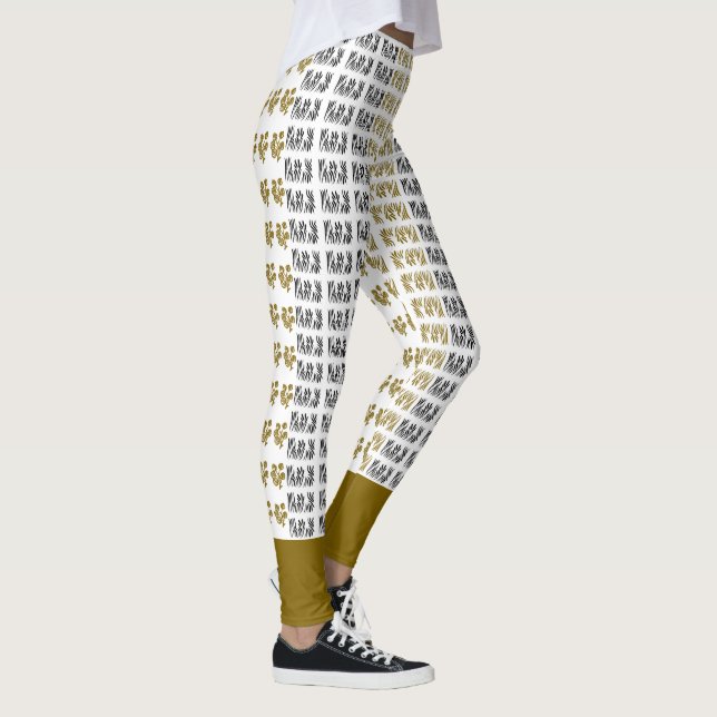 Trending flower Grass Capri Leggings (Droite)