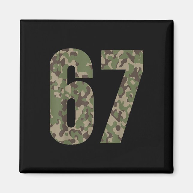 Trending Gen Alpha Six Seven 6 7 Meme Cam Multi Ca Magnet (Front)