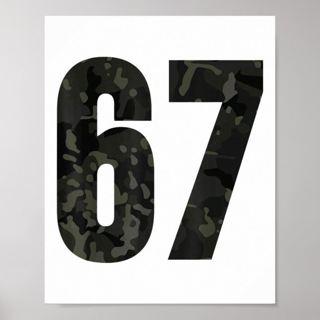 Trending Gen Alpha Six Seven 6 7 Meme Cam Multi Ca Poster (Front)