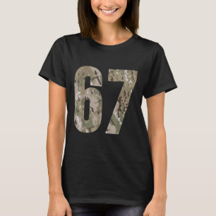 Trending Gen Alpha Six Seven 6 7 Meme Cam Multi Ca T-Shirt