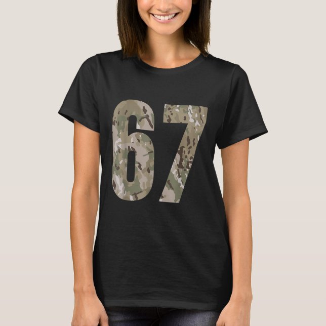 Trending Gen Alpha Six Seven 6 7 Meme Cam Multi Ca T-Shirt (Front)
