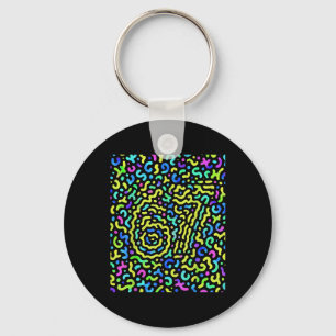 Trending Gen Z Alpha Six Seven 6 7 _6 Keychain