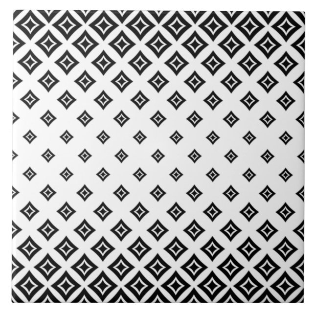 Trending Geometric Square Pattern Ceramic Tile (Front)