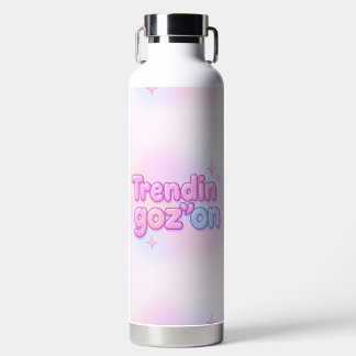Trending Goz On Y2K Pastel Bubble Letter Water Bottle