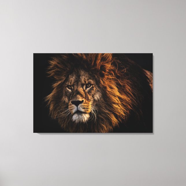 Trending Lion For Interior Home Decoration Canvas Print (Front)