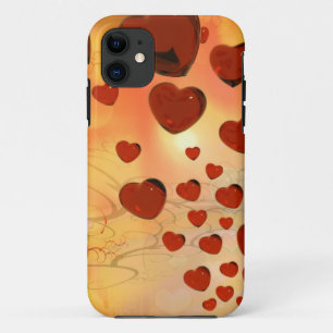 Trending love hearts, accessories. Valentines day iPhone 11 Case