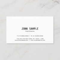 Trending Modern Elegant White Sleek Creative Plain