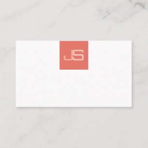 Trending Modern Monogrammed Elegant Template Business Card