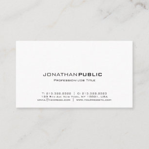 Trending Modern Professional Artistic Plain Simple Business Card