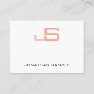 Trending Monogram Modern Elegant Template Business Card