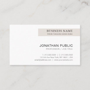 Trending Professional Modern Chic Minimalist Business Card