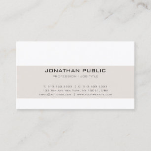 Trending Professional Simple Creative Modern Plain Business Card