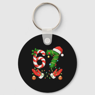 Trending Six Seven Meme Christmas 67 Santa Funny C Keychain