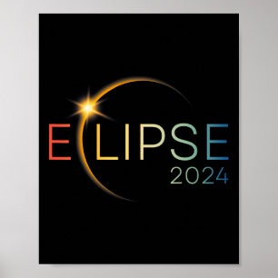 Trending Total Solar April 8 2024 Sun Eclipse T-sh Poster