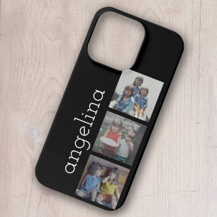 Trendy 3 Photos and Name - Can Change Black