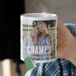 Trendy 5 Photo Collage Gramps Coffee Mug<br><div class="desc">Looking for a meaningful Father’s Day present? Design a 5 photo mug by choosing your best pictures and personalizing the template text. Bring a smile to Grandpa every morning with a gift made just for her. Personalize yours today.</div>
