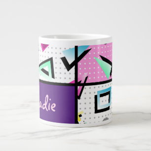 Trendy 80s large coffee mug