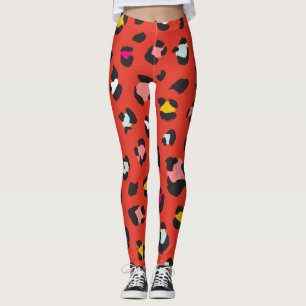 Trendy 80s Leopard Pattern Leggings