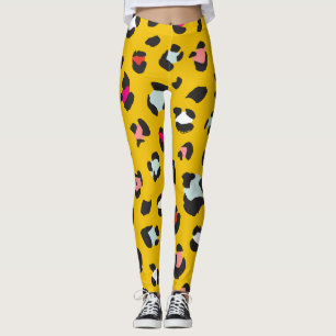 Trendy 80s Leopard Pattern Leggings