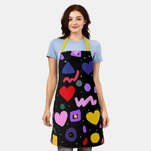 Trendy 80s Pattern Apron