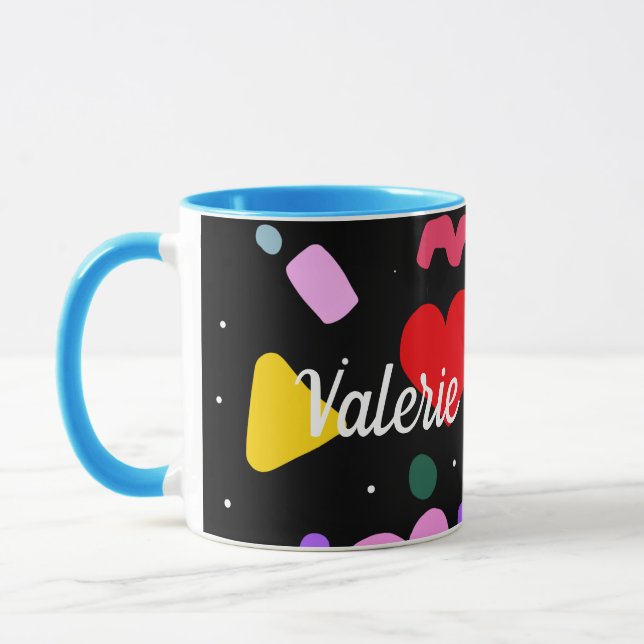 Trendy 80s Pattern  Mug (Left)
