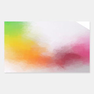 Trendy Abstract Artwork Colourful Blank Template Sticker
