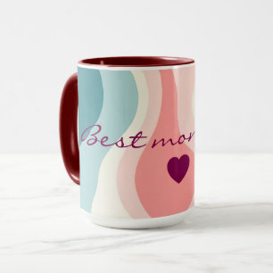 Trendy Abstract Blush Pink Mint Collection Mug