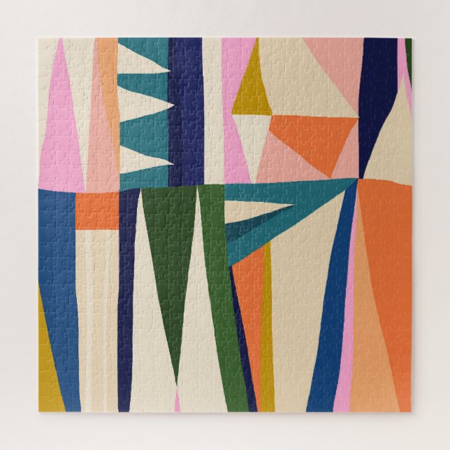 Trendy Abstract: Colourful Hand Drawn. Jigsaw Puzzle (Vertical)