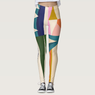 Trendy Abstract: Colourful Hand Drawn. Leggings
