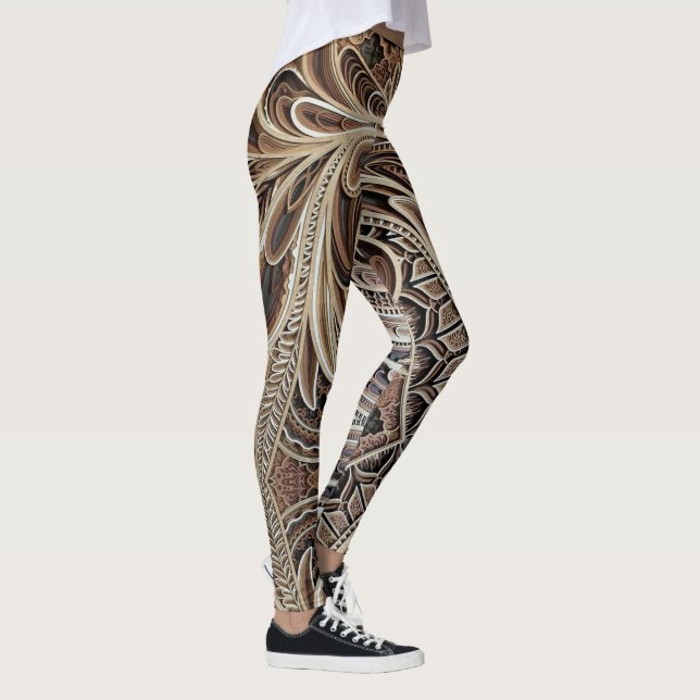 Trendy Abstract Design on a Leggings (Right)
