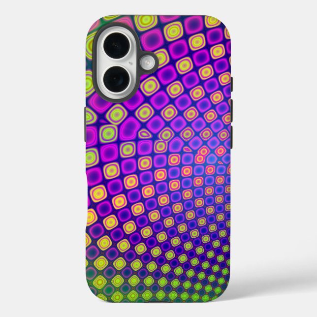 Trendy abstract patterns iPhone case (Back)