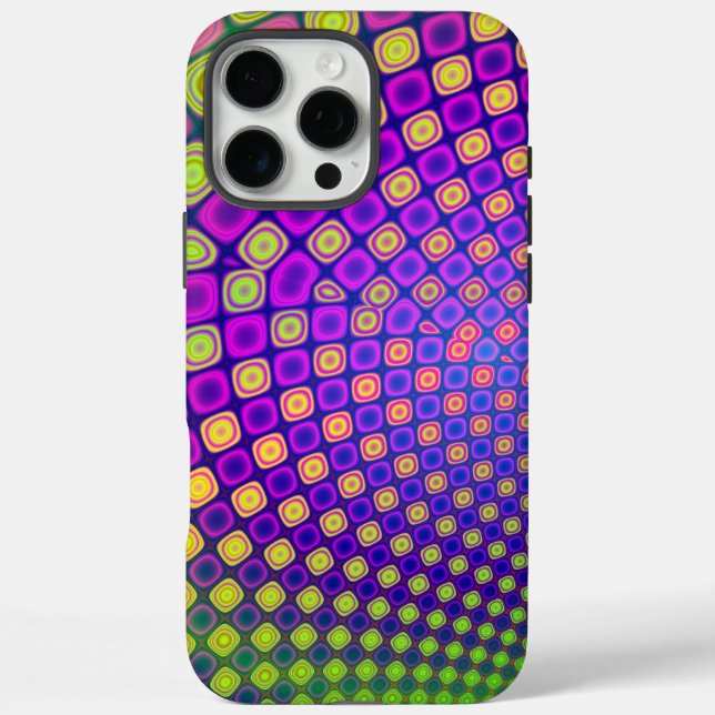 Trendy abstract patterns iPhone case (Back)