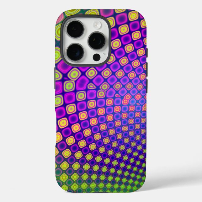 Trendy abstract patterns iPhone case (Back)