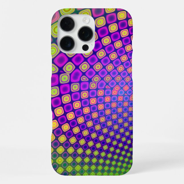 Trendy abstract patterns iPhone case (Back)