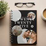 Trendy Abstract Photo Collage 2025 Planner<br><div class="desc">Create your own personalized planner for 2025. Design features an abstract photo collage with 3 pictures of your choice,  circular shapes,  the year in lettering and name.</div>