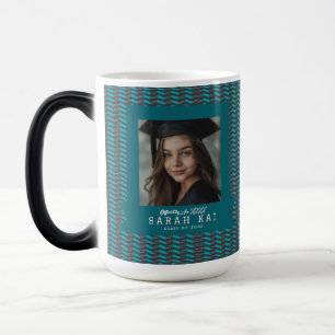 Trendy Abstract Print Wife Graduation Gift Magic Mug