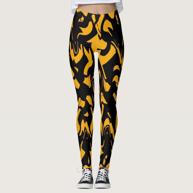 Trendy abstract "Ratti_Creative_Arts" Leggings (Front)